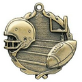 Medal, "Football" Wreath - 2 1/2" Dia.